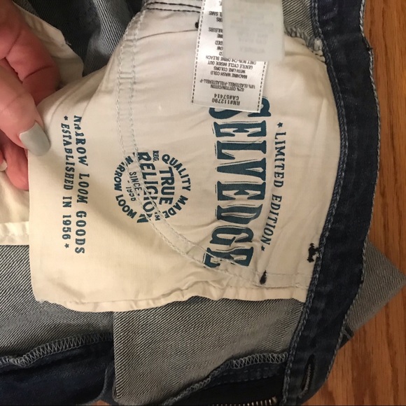 True Religion Audrey Crop Jean In Vintage Selvage - Picture 6 of 13
